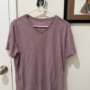 Goodfellow & Co Men's Short Sleeve V-Neck T-Shirt - Mauve